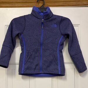 The North Face Blue Fleece Jacket kids (6) XS girls